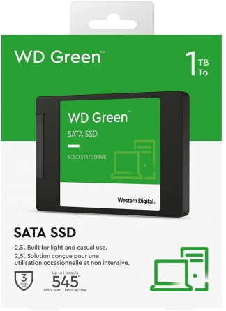 Твердотельный накопитель Ssd 1tb Western Digital Green Wds100t3g0a Sata3 2.5 (арт-4161) Макеевка