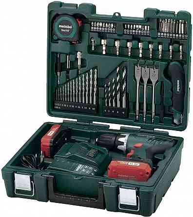 Шуруповёрт Metabo BS 18 L Workshop (артикул 602321870). Набор инструментов. Биты. Торцевые головки. Донецк