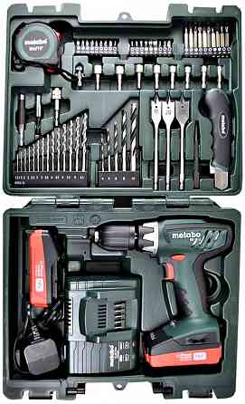 Шуруповёрт Metabo BS 18 L Workshop (артикул 602321870). Набор инструментов. Биты. Торцевые головки. Донецк