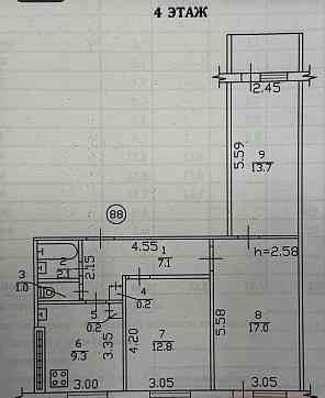 Продам 3-х комнатную, Мирный - Опс, вода 24/7 Донецк