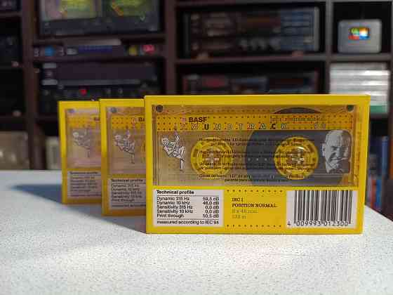 Запечатанная аудиокассета Basf- Soundtrack 90-Type I Донецк