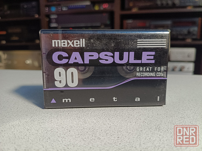 Запечатанная аудиокассета Maxell- Capsule 90-Metal / Type IV Донецк - изображение 1