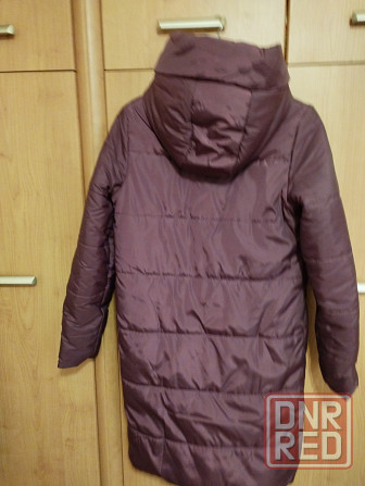 Продам новое, легкое теплое пальто, внутри флис, 46р., красивый вишневый цвет Донецк - изображение 2