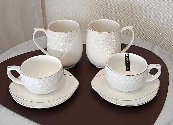 Набор чашек из коллекции чайно-столовой посуды "Снежная королева". Донецк