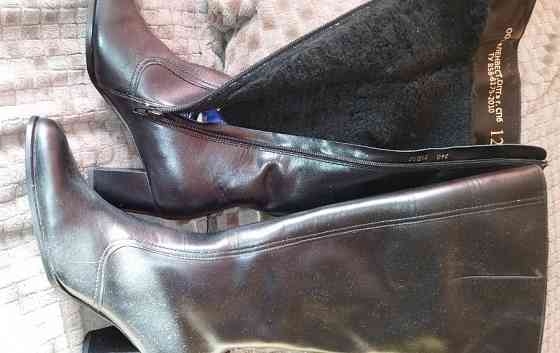 Сапоги Женские 38 размер- зима - кожа Донецк