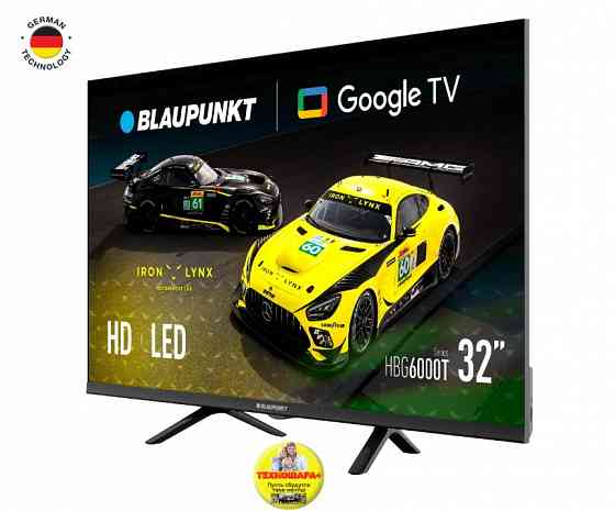 32" тв BLAUPUNKT 32HBG6000T. Smart|Android14/GoogleTV|HDR|Dolby Audio|Голос Донецк