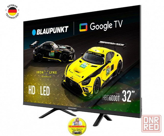 32" тв BLAUPUNKT 32HBG6000T. Smart|Android14/GoogleTV|HDR|Dolby Audio|Голос Донецк - изображение 2