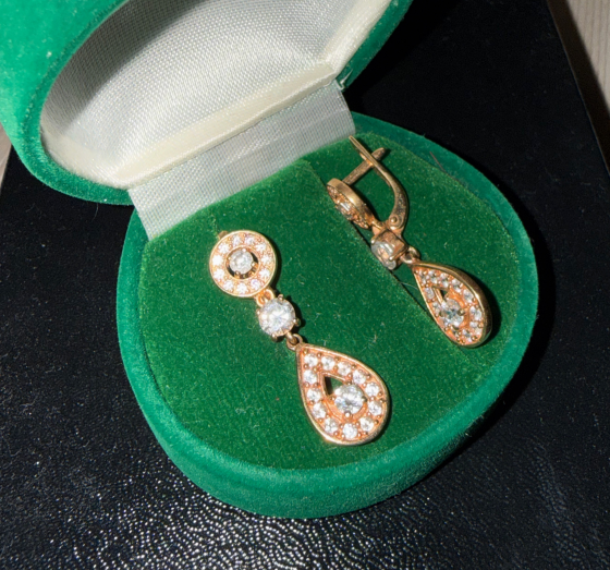 Серьги золото 585 Донецк