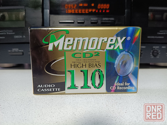 Запечатанная аудиокассета Memorex -110 Top Chrome/High Bias/High Position Донецк - изображение 1