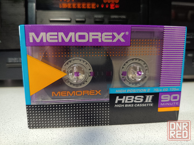 Запечатанная аудиокассета Memorex -HBS 90 Top Chrome/High Bias/High Position Донецк - изображение 1