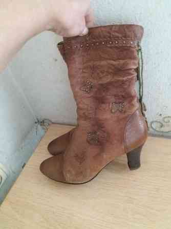 Продам сапоги демисезонные кожа р.38 Донецк