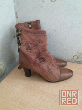 Продам сапоги демисезонные кожа р.38 Донецк - изображение 1