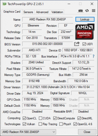 Видеокарта rx580 8gb 2048sp Coolqueen Донецк