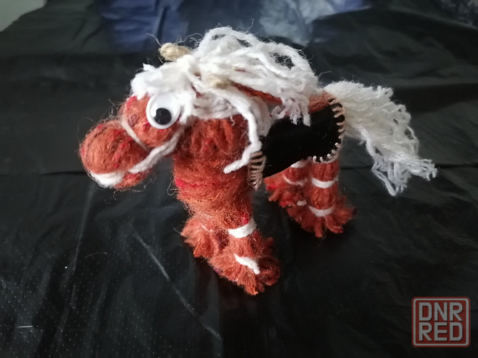 Игрушка из ниток "Лошадка". Ручная работа. Стаханов - изображение 6