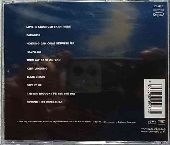 CD диск "Sade"- "Love Is Stronger Than Pride" Донецк