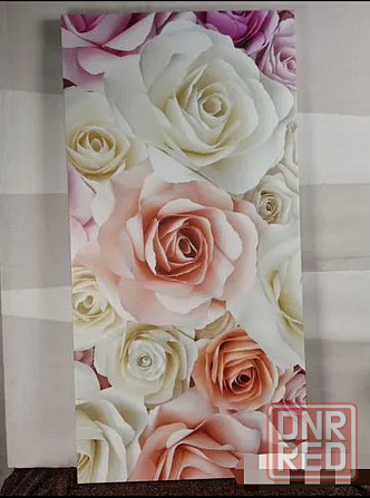 Картина на стену "Нежные розы", 50х100 Донецк - изображение 1