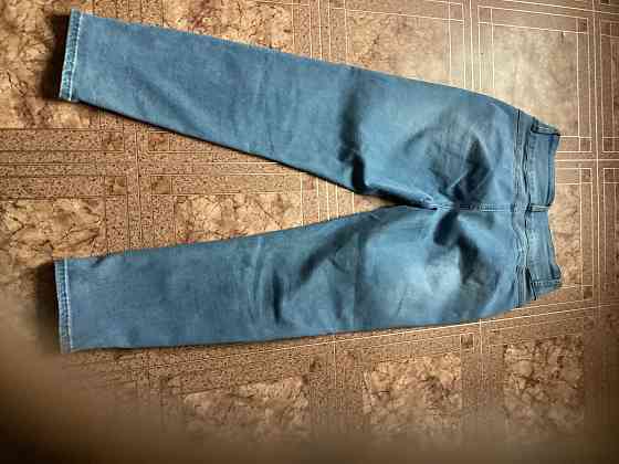 Срочно! Джинсы стрейч с высокой талией L Макеевка