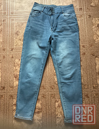 Срочно! Джинсы стрейч с высокой талией L Макеевка - изображение 1