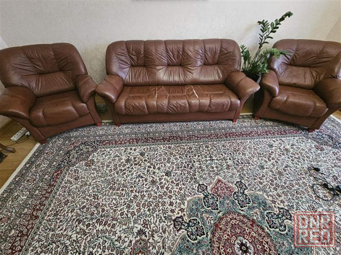 Диван и 2 кресла б/у Донецк - изображение 1