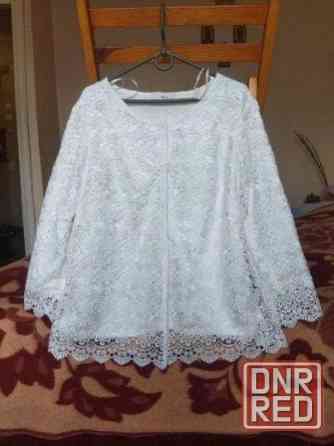Шикарная кружевная блузка 52-64 р. Донецк