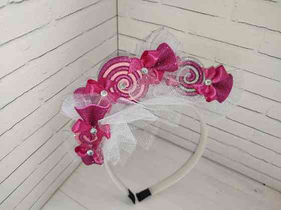 Ободок Снежинки, конфетки, короны на утренники Донецк