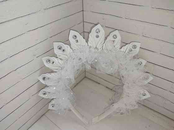 Ободок Снежинки, конфетки, короны на утренники Донецк