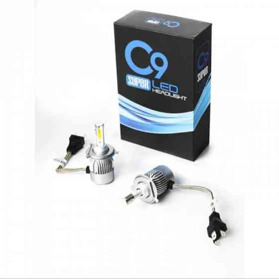 Светодиодные лампы 6000К с вентилятором охлаждения LED C9 H4 Донецк