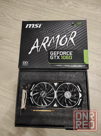 Видеокарта MSI GeForce GTX 1060 Armor OC 6GB GDDR5 и 1080 8 гб Донецк - изображение 1