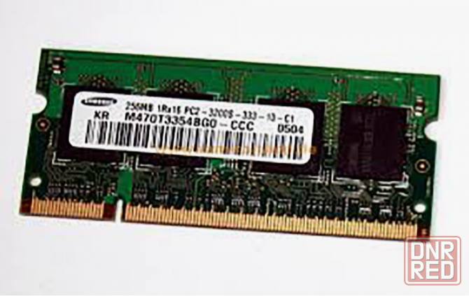 Оперативная память So-Dimm Ddr2 Samsung 256mb (M470t3354bg0-Ccc) б/у (арт-6420) Донецк - изображение 1