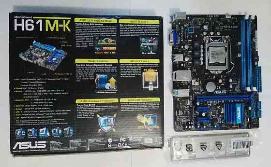 материнская плата ASUS H61M-K и Intel Core i7-2600K под ремонт Донецк