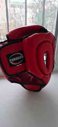 Продам Шлем кожаный с металлической решёткой + защита голени Донецк