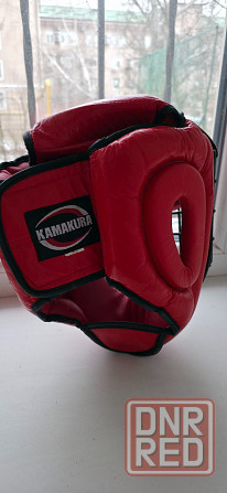 Продам Шлем кожаный с металлической решёткой + защита голени Донецк - изображение 2