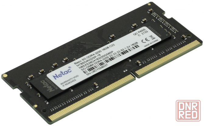Оперативная память Ddr4 Netac 16гб 3200 мгц Sodimm Ntbsd4n32sp-16 (арт-4863) Донецк - изображение 1