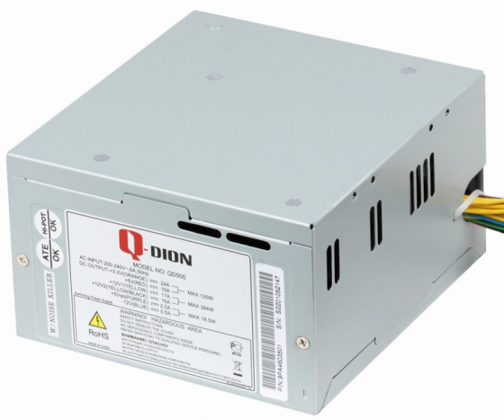 Блок питания Fsp Q-Dion Qd500 80+ 500 вт (Qd500 80+), Oem (арт-6790) Макеевка