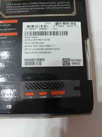 Видеокарта GIGABYTE GeForce GTX 1050 Ti Донецк