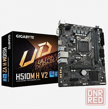 Материнская плата Gigabyte H510m H V2, Socket 1200, Intelh470, 2xddr4, Matx, Rtl (арт-1864) Донецк - изображение 1