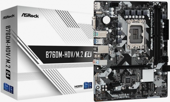 Материнская плата Asrock B760m-Hdv/M.2 D4, Rtl Lga1700 (арт-4882) Макеевка