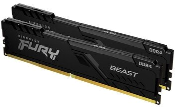 Оперативная память Ddr4 Kingston 16gb (2x8gb) 3600 Mhz Pc-28800 Fury Beast Black (Kf436c17bbk2/16) ( Макеевка