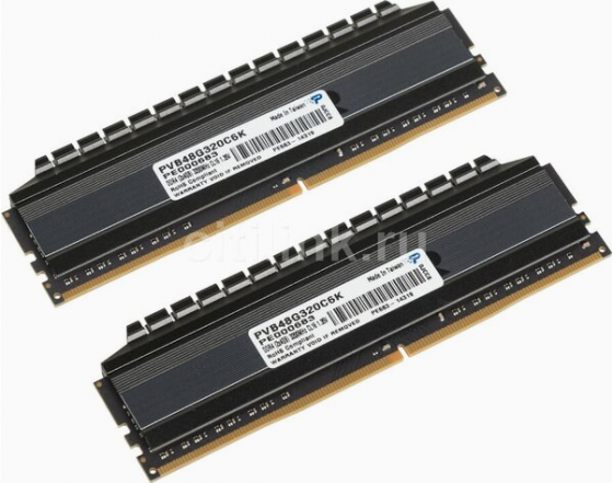 Оперативная память Dimm Ddr4 8gb 3200mhz Patriot Viper 4 Blackout (Pvb48g320c6k) (2x4gb Kit) (арт-23 Макеевка