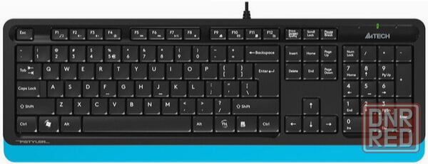 Клавиатура A4tech Fstyler Fk10 Black-Blue Usb черный (арт-2073) Макеевка - изображение 1