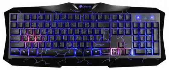 Игровой комплект Oklick Hs-Hkm100g черный 2.2м мониторы оголовье Hs-Hkm100g (арт-6767) Донецк