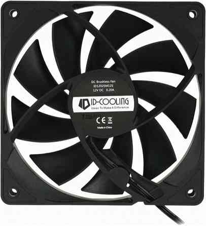 Вентилятор для корпуса Id-Cooling 120x120mm 3pin 1250rpm Black (Fl-12025k) (арт-1152) Донецк
