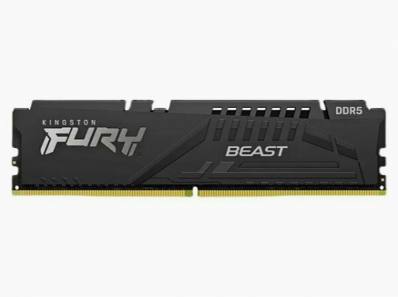 Kingston Fury Beast Black Ddr5 Dimm 5200mhz Pc-41600 Cl40 - 8gb Kf552c40bb-8 Oem (арт-9657) Макеевка