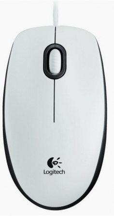 Мышь проводная Logitech B100 910-003360, 800dpi, белый (арт-9991) Донецк