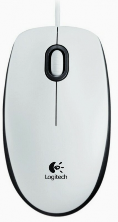 Мышь проводная Logitech B100 910-003360, 800dpi, белый (арт-7545) Макеевка