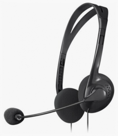 Наушники с микрофоном (гарнитура) Defender Hn-102, проводная, 1,8 м, стерео, с оголовьем, регулятор Донецк