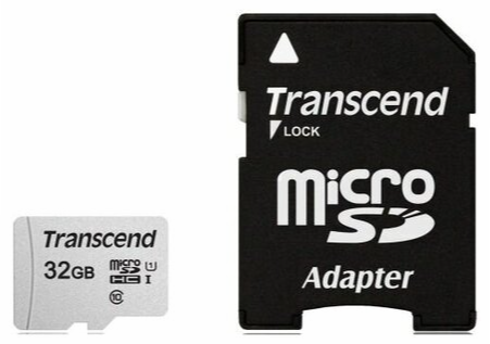 Карта памяти 32gb Transcend Ts32gusd300s-A Microsdhc Class 10 U1 300s + адаптер (арт-5388) Донецк