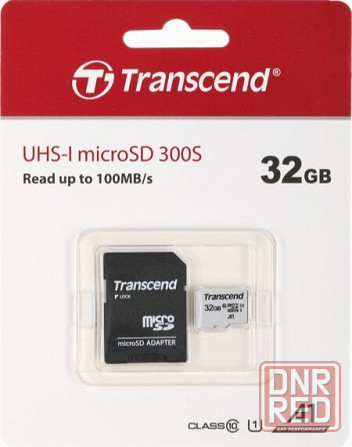 Карта памяти 32gb Transcend Ts32gusd300s-A Microsdhc Class 10 U1 300s + адаптер (арт-5388) Донецк - изображение 2