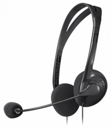 Наушники с микрофоном (гарнитура) Defender Hn-102, проводная, 1,8 м, стерео, с оголовьем, регулятор Макеевка