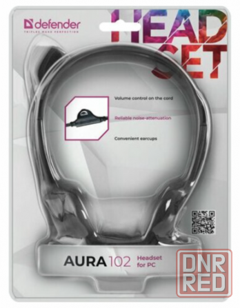 Наушники с микрофоном (гарнитура) Defender Hn-102, проводная, 1,8 м, стерео, с оголовьем, регулятор Макеевка - изображение 3